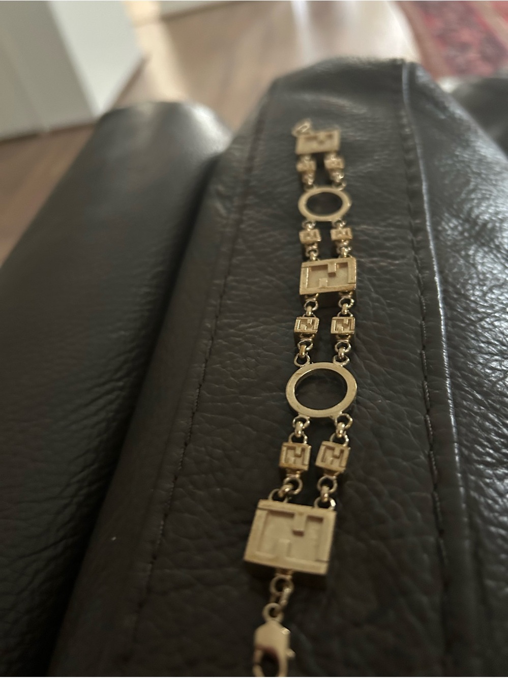 Gold-Tone Geometric Linki Fendi Bracelet - Women Jewelry